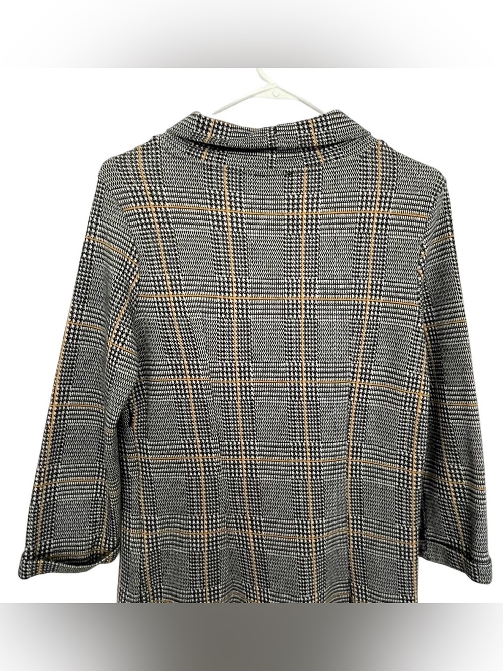 Tom Tailor Classic Houndstooth 1/2 Sleeve Funnel Neck Mini Dress EU 40/ US 8 - Picture 7 of 16